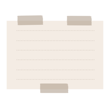 Aesthetic Sticky Note png