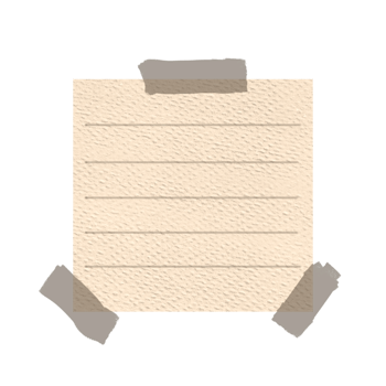 Aesthetic Sticky Note png