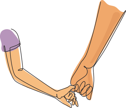 Continuous one line drawing dad holding hands daughter with love. Father and little cute daughter playing together. I love you Dad. Daddy and Family Day Concept. Single line draw design graphic png
