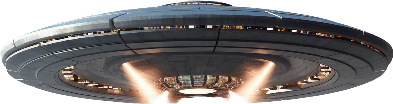 Ufo png with AI generated.