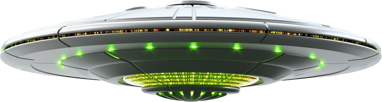 Ufo png with AI generated.