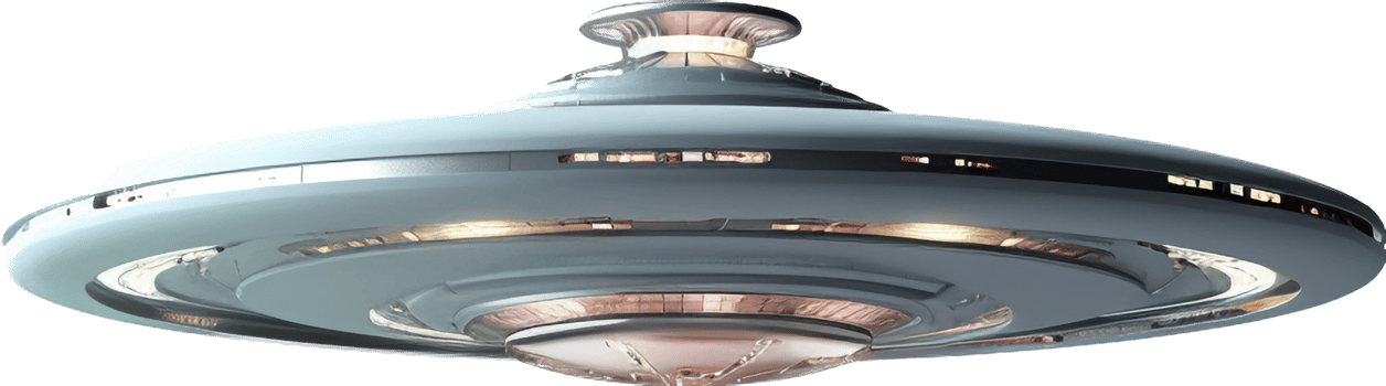 Ufo png with AI generated.