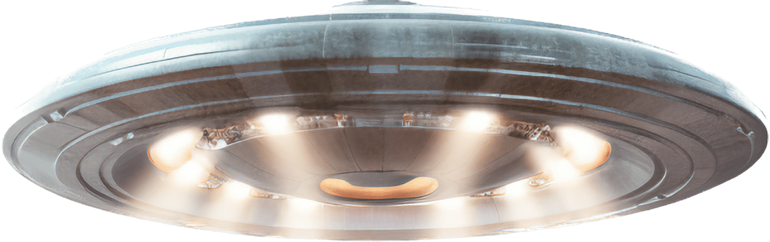 Ufo png with AI generated.