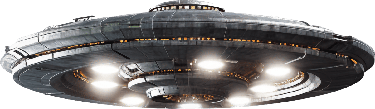 Ufo png with AI generated.