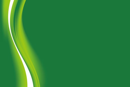 Abstract Smooth Green Wavy Background Design vector