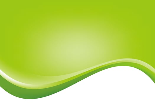 Simple Green Wavy Background Design vector