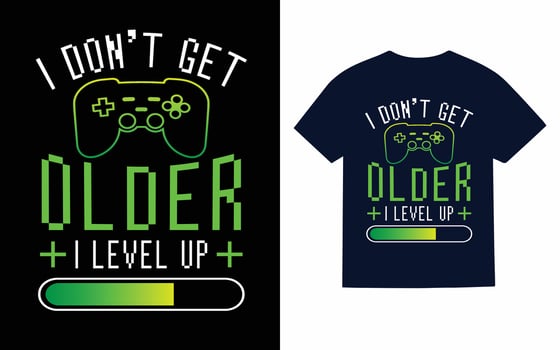 gaming t shirt design, t shirt vector