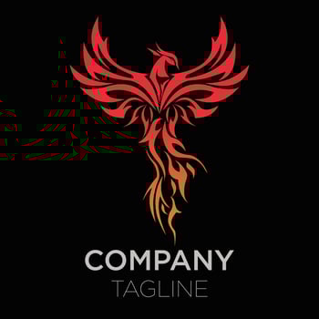 phoenix red logo vector