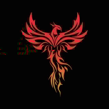 phoenix mascot logo vector