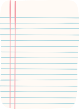 cute lined paper note pastel doodle , Creative Office Supplies illustration png