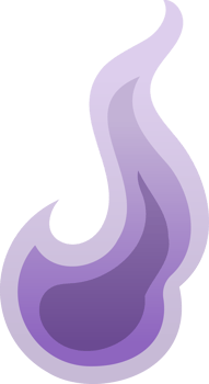 Halloween purple Fire ghost spirit png