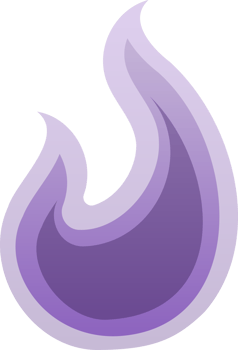 Halloween purple Fire ghost spirit png