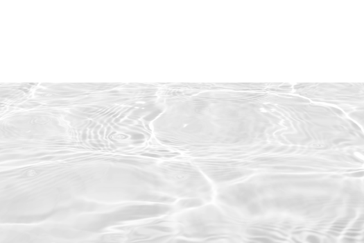 White water with ripples on the surface. Defocus blurred transparent white colored clear calm water surface texture with splashes and bubbles. Water waves with shining pattern texture background. png