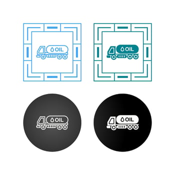 Tank Truck Vector Icon
