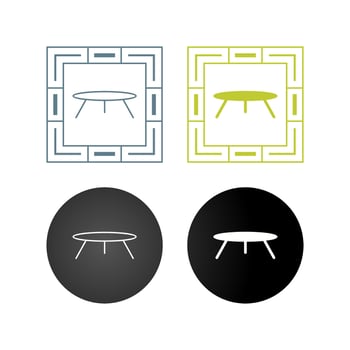 Small Table Vector Icon