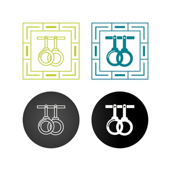 Gym Rings Vector Icon