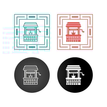 Water Well Vector Icon