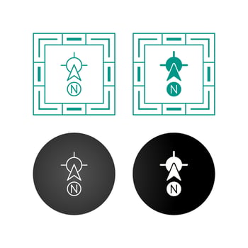 North Vector Icon