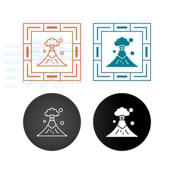 Volcano Vector Icon