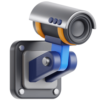 3d icon cctv camera png