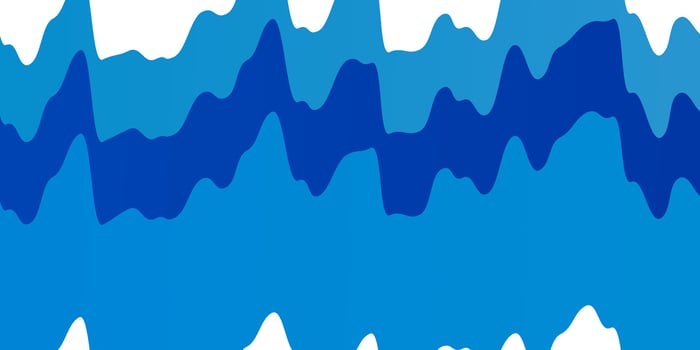 Light BLUE vector background with curves.