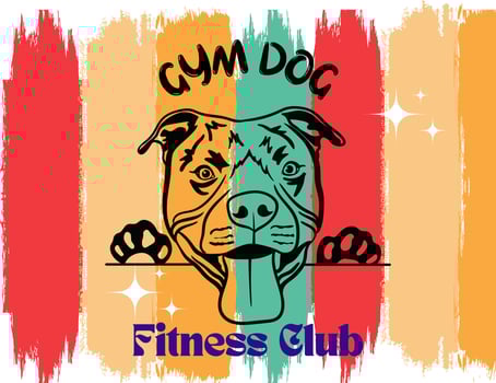 Gym Dog Fitness Club. vector