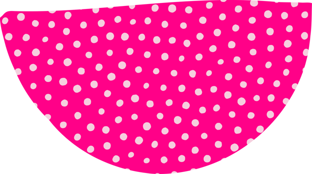 Pink form with dotted pattern png