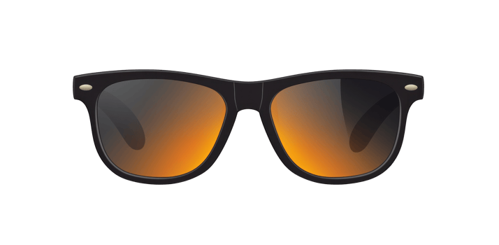 Black sunglasses isolated png