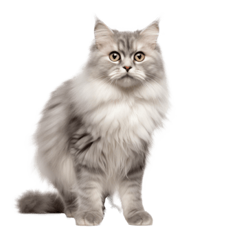 Cute cat isolated png