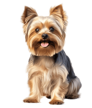 Yorkshire terrier dog isolated png