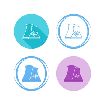 Nuclear Plant Vector Icon