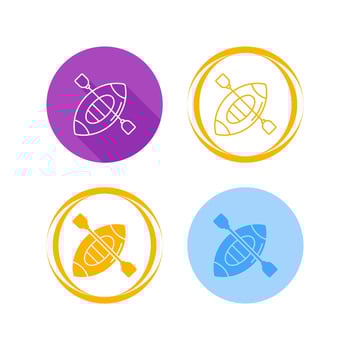 Kayak Vector Icon