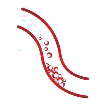 vector of cholesterol plaque