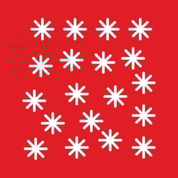 a red background with white snowflakes on it, Snowflakes Pattern vector