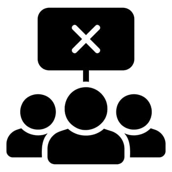 protest glyph icon vector