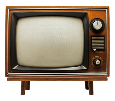 Old vintage TV png