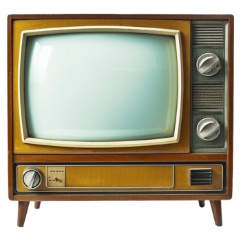 Old vintage TV png
