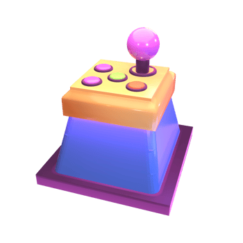 3D icon video games joystick rendered isolated on the transparent background png