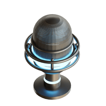 3d icon microphone for singer png