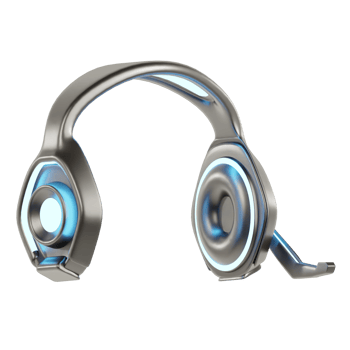 3d icon headset for singer png