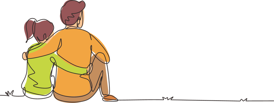 Single continuous line drawing romantic couple in love sitting and hugging at city park. Happy couple getting ready for wedding. Engagement and love relation. One line draw graphic design png