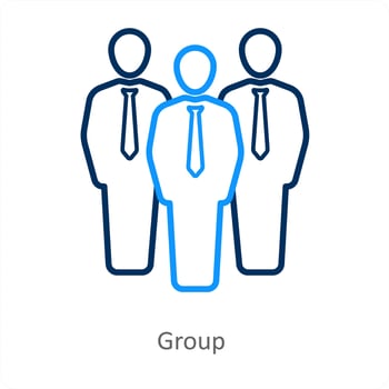 Group and team icon concept vector