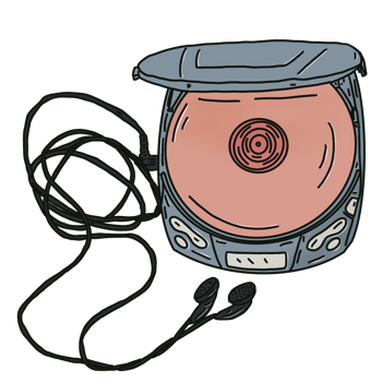 Vintage cd player png