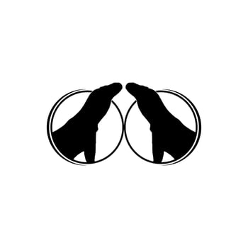The Komodo Dragon in the Circle Shape for Logo Type, Art Illustration, Pictogram, Website, or Graphic Design Element. Vector Illustration