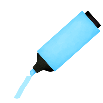 Marker highlight blue png