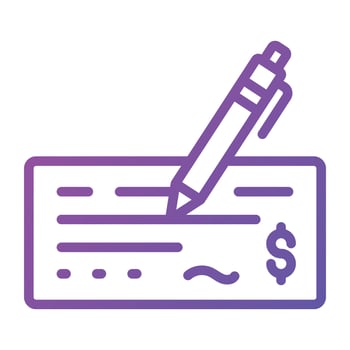 Download this premium vector of cheque in design trendy style