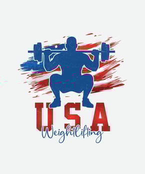 USA American weightlifting t-shirt design, USA American Flag Sports t-shirt design vector