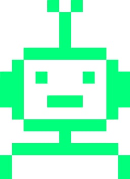 simple robot illustration vector