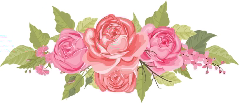 Flower bouquets are suitable for decorating wedding invitations or greeting cards vector