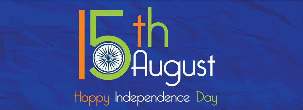 Happy independence day India Template Design Illustration design. vector